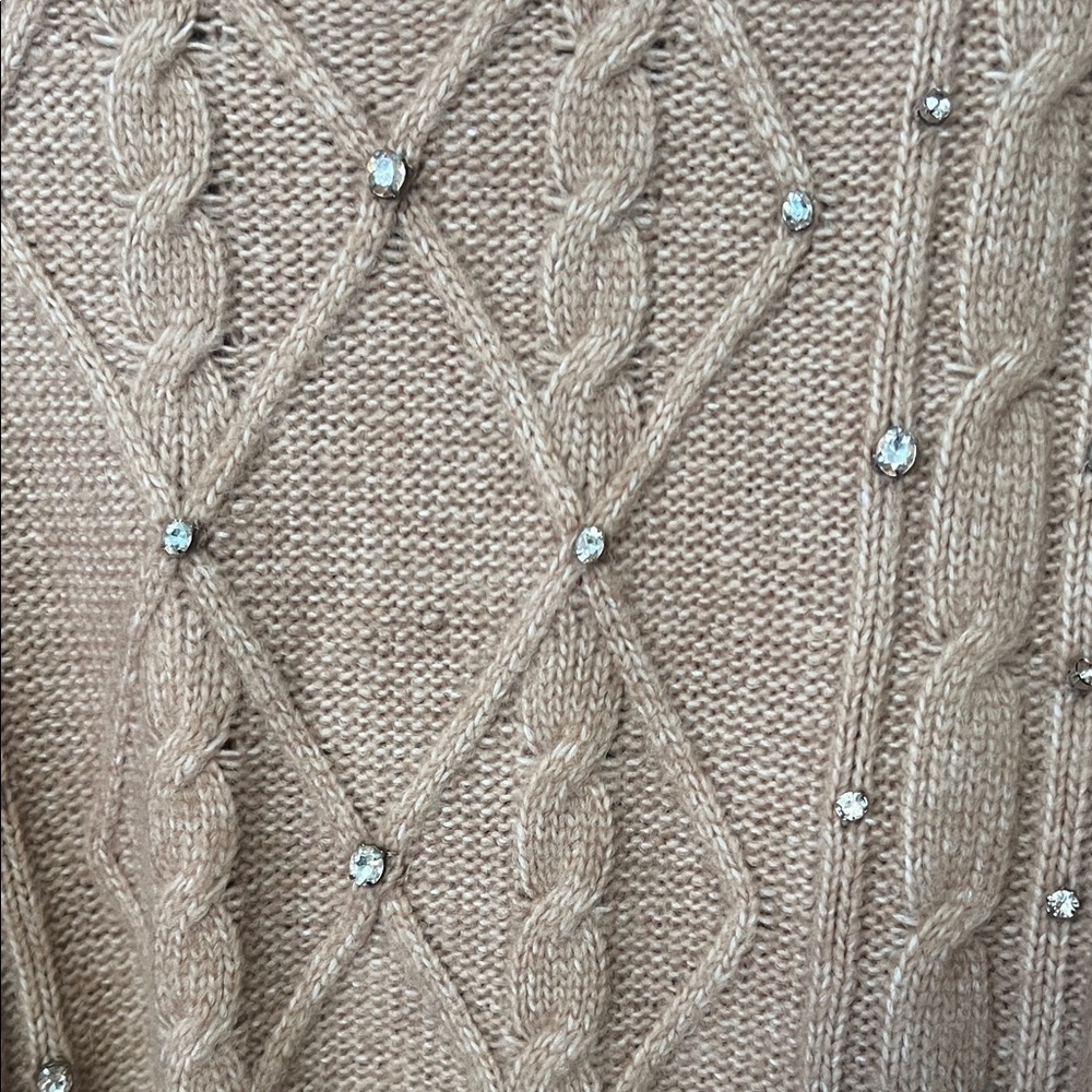 a new day Women's Tan Sweater with Diamond accents - Picture 2 of 3